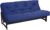 Mozaic Full Size 8-inch Cotton Twill Gel Memory Foam Futon Mattress, Blue