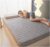 Mattress Topper Queen, Bean Fleece Latex Mattress, Foldable Student Dormitory Single Bed Mattress, Bedroom Household Tatami Double Bed Mattress, Ergonomic Mattress ( Color : Gray , Size : 35.4*78.7in