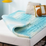 Best Price Mattress 3 Inch 5-Zone Swirl Gel Aerobreeze Foam Mattress Topper, CertiPUR-US Certified, Dorm Essentials, Queen