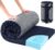 HOMBYS Memory Foam Camping Mattress Pad,Portable Sleeping Pad for Adult,Waterproof Cot Mattress,Roll Up Floor Mattress,Foldable Backpacking Travel Bed for Hiking,Guest Bed