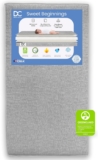 Delta Children Sweet Beginnings Dual Sided Baby Crib Mattress and Toddler Mattress, GREENGUARD Gold and CertiPUR-US Certified, Firm Plant-Based Foam, Waterproof, 5 Year Warranty, Made in USA