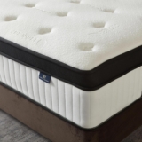 Queen Mattress, 10 Inch Hybrid Mattress in a Box, Memory Foam and Pocket Springs, Fiberglass Free, Soft and Breathable, Medium Firm Feel
