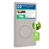 Sealy Baby Airy Night Diamond Breathable Crib Mattress, Made in USA, GREENGUARD GOLD Certified, Supportive & Sustainable Mesh Surface, 2 Stage, Toddler Bed Fit, Safety & Quality Tested, 52×28″