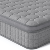 Vesgantti 10 Inch Multilayer Hybrid Queen Mattress – Multiple Sizes & Styles Available, Ergonomic Design with Memory Foam and Pocket Spring, Medium Firm Feel, Grey