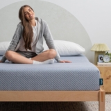 Leesa Studio 10″ Mattress, Queen Size, Cooling Memory Foam / CertiPUR-US Certified / 100-Night Trial, Heather-blue